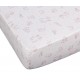 Lot de 2 draps housses 40x80 cm BLANC AVENUE Rose foncé/Blanc