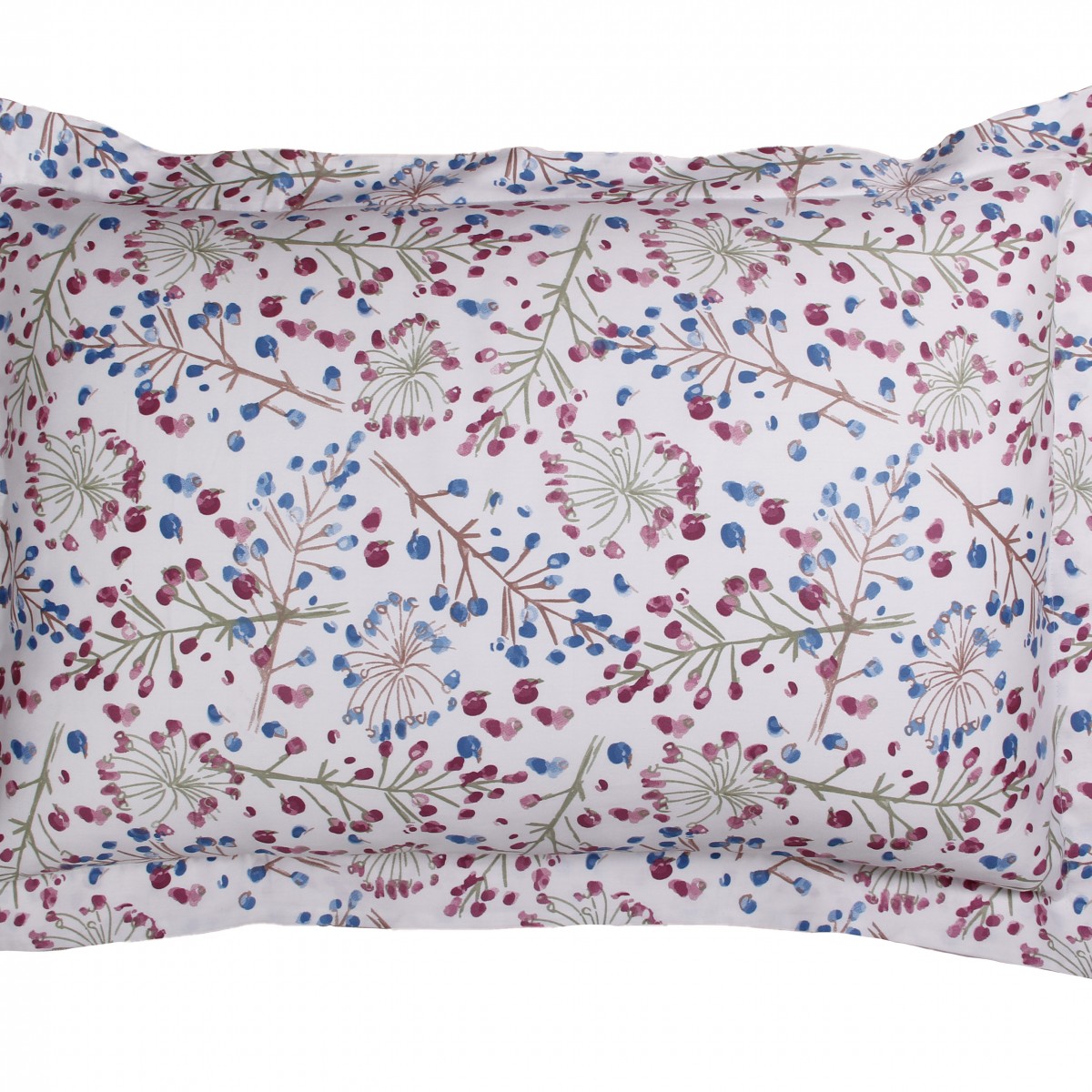 Taie d'oreiller 50x70 cm satin de coton OMBELLIFERE