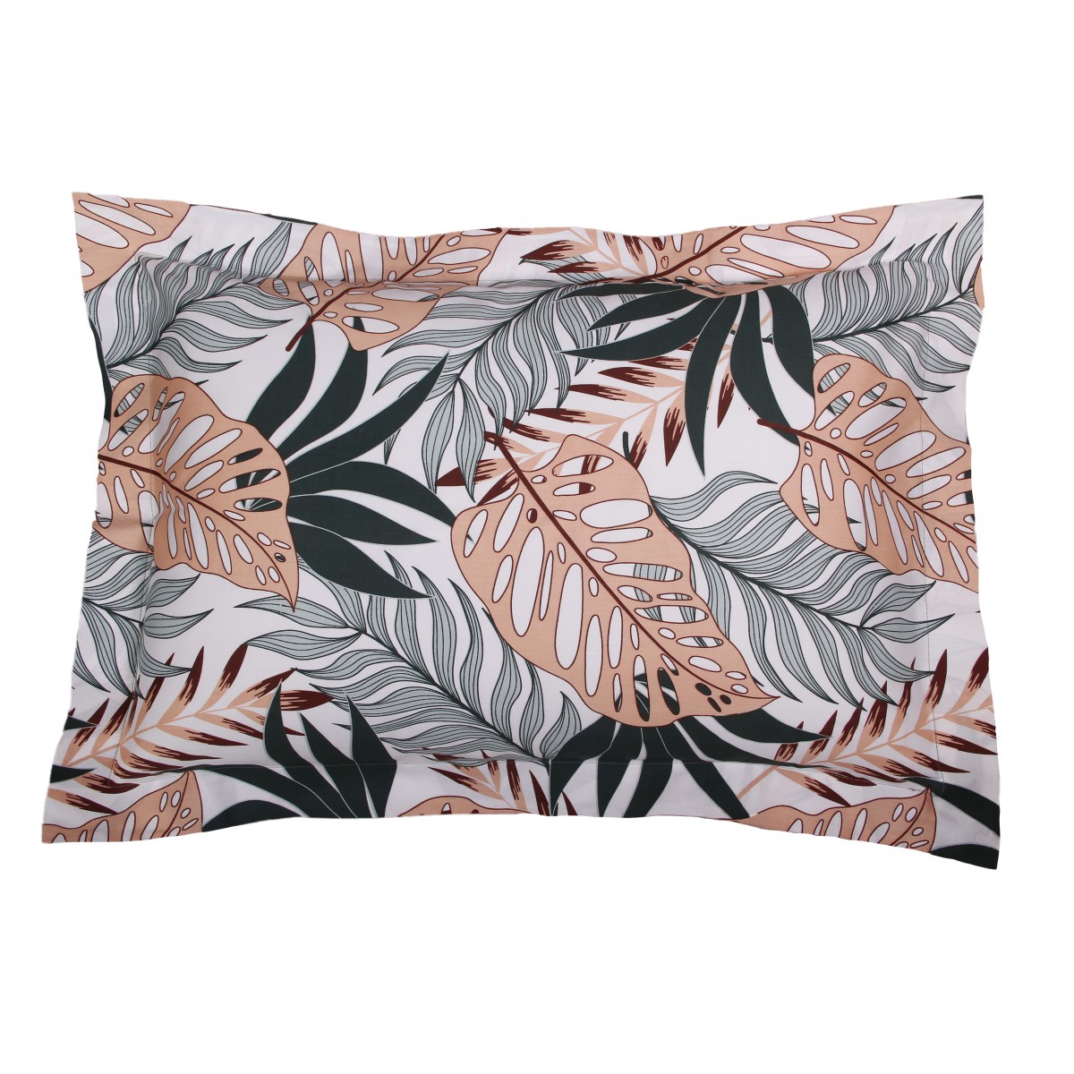 Taie d'oreiller 50x70 cm satin de coton TROPICAL