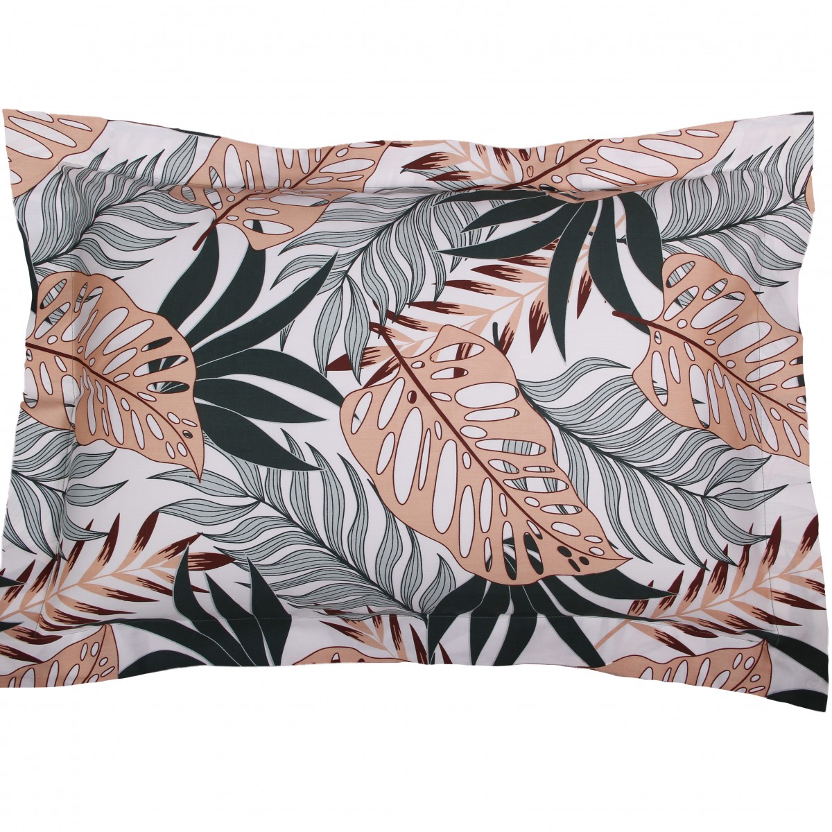Taie d'oreiller 50x70 cm satin de coton TROPICAL