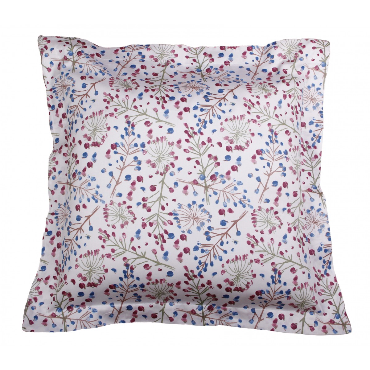 Taie d'oreiller 63x63 satin de coton OMBELLIFERE