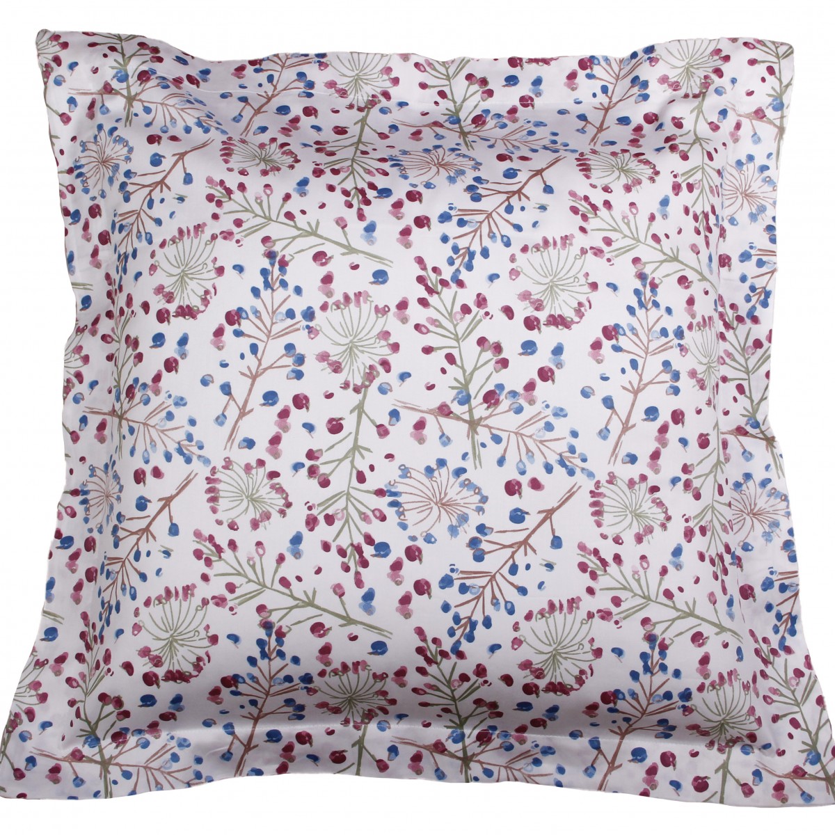 Taie d'oreiller 63x63 satin de coton OMBELLIFERE