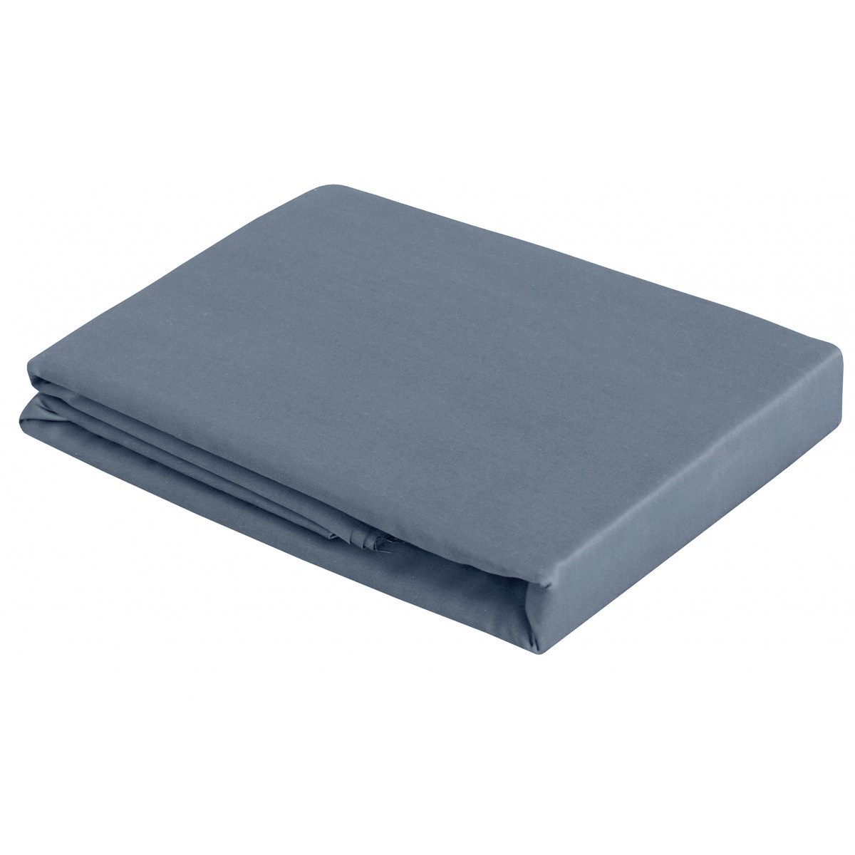 Drap satin de coton bleu