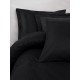 Parure de lit 100% Coton Jacquard noir
