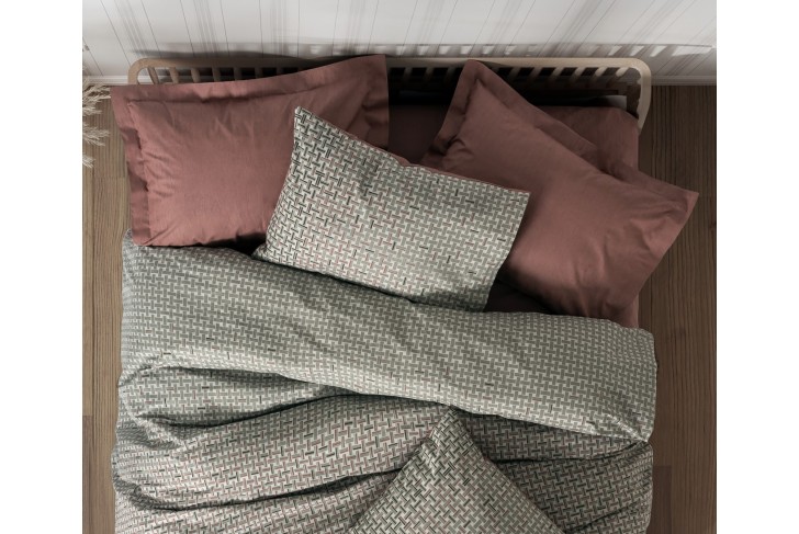 Parure de lit 100% coton MOTE