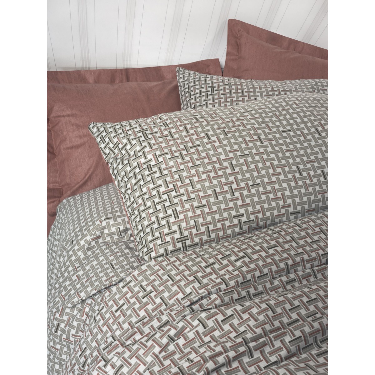 Parure de lit 100% coton MOTE