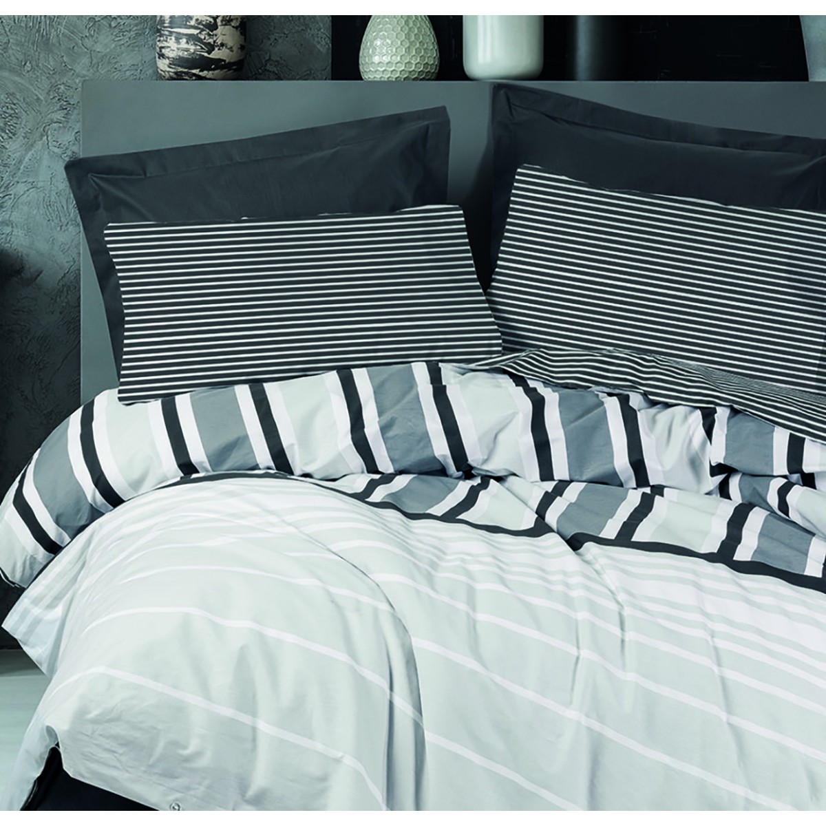 Parure de lit 100% coton NOBY