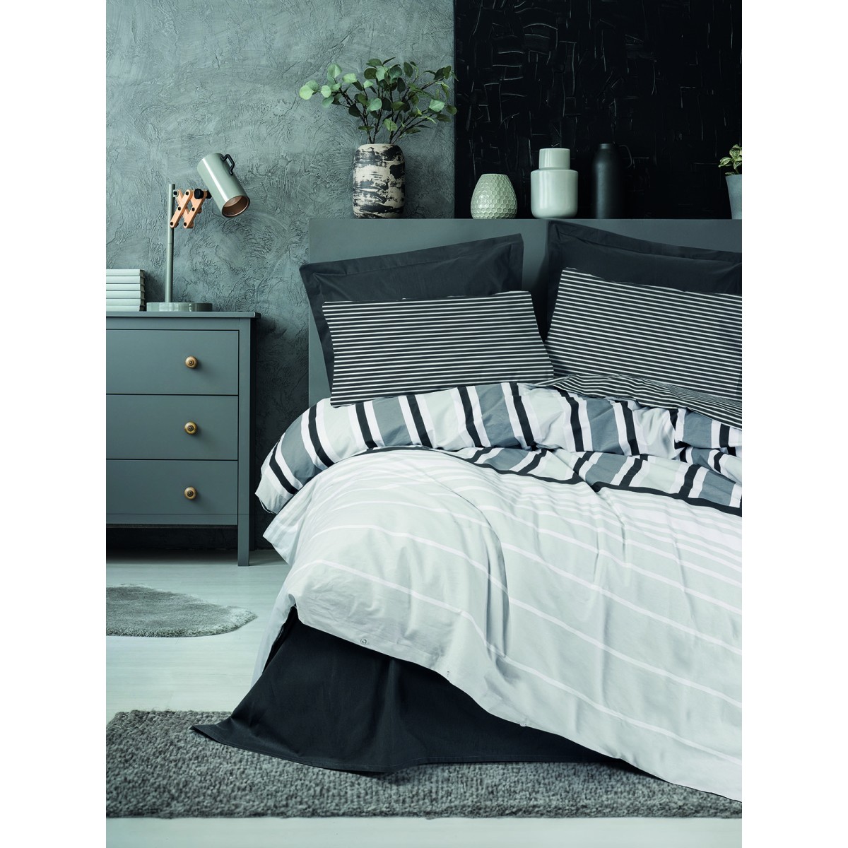 Parure de lit 100% coton NOBY