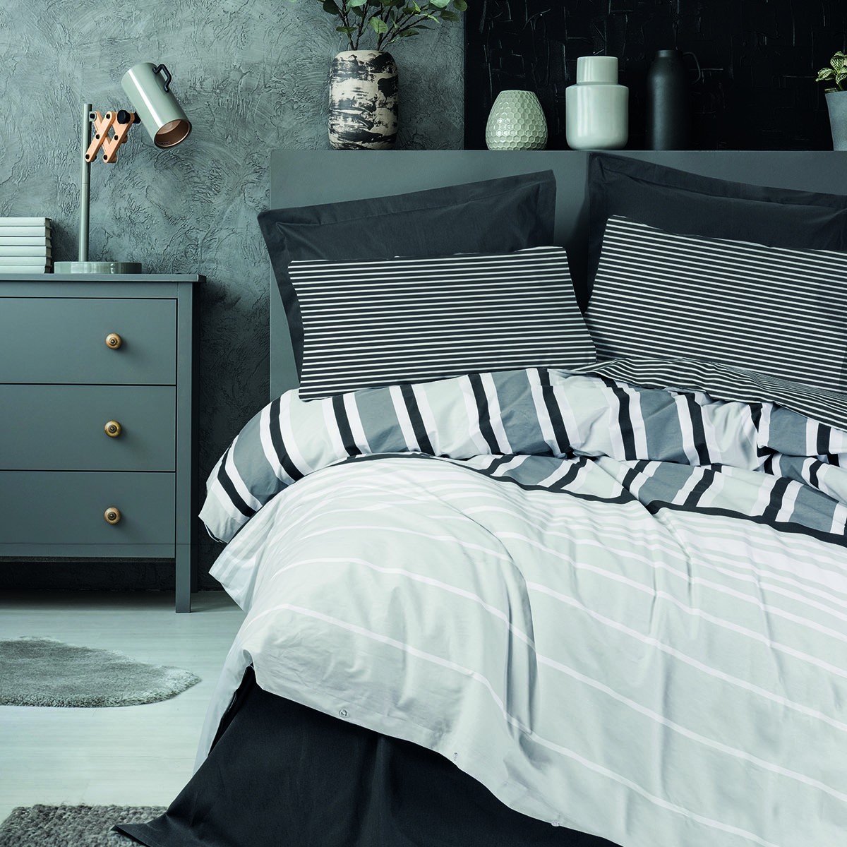 Parure de lit 100% coton NOBY