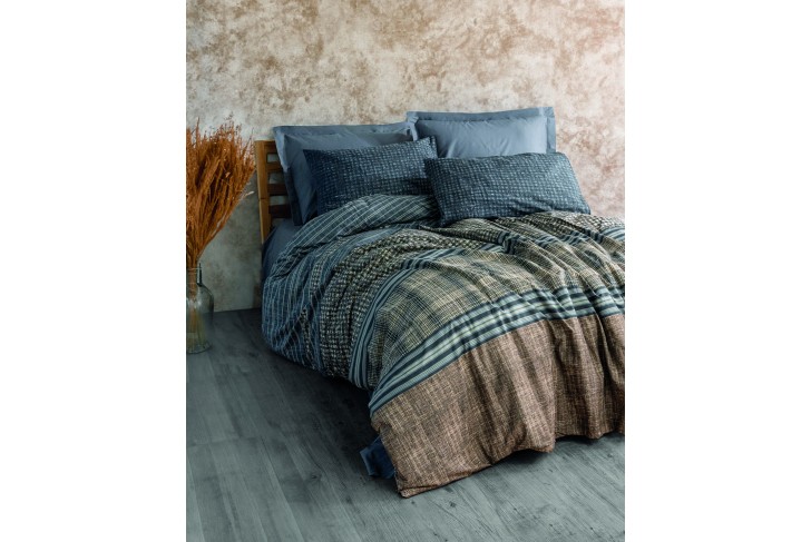 Parure de lit 100% coton TIMBRE