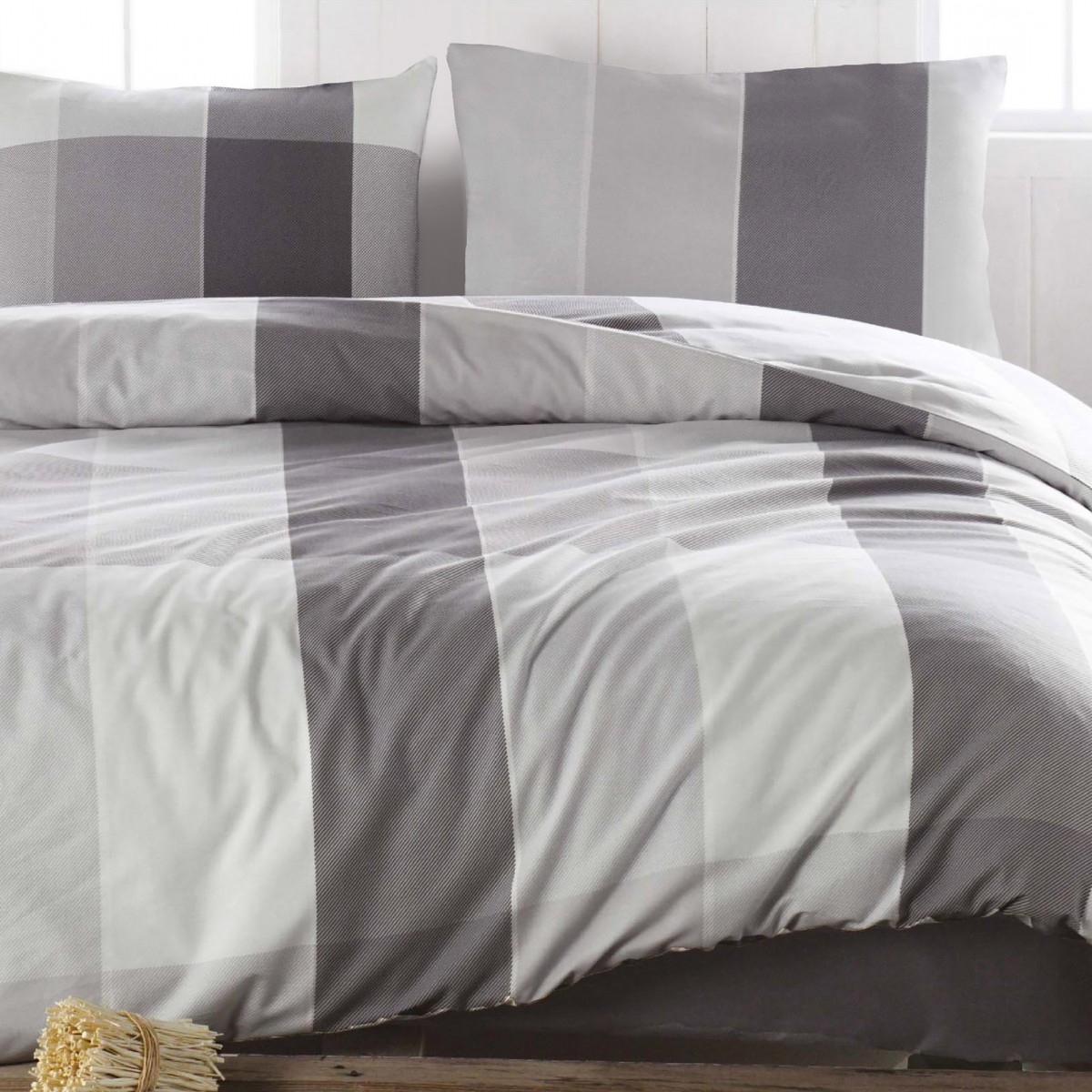 Parure de lit 100% coton CLARK