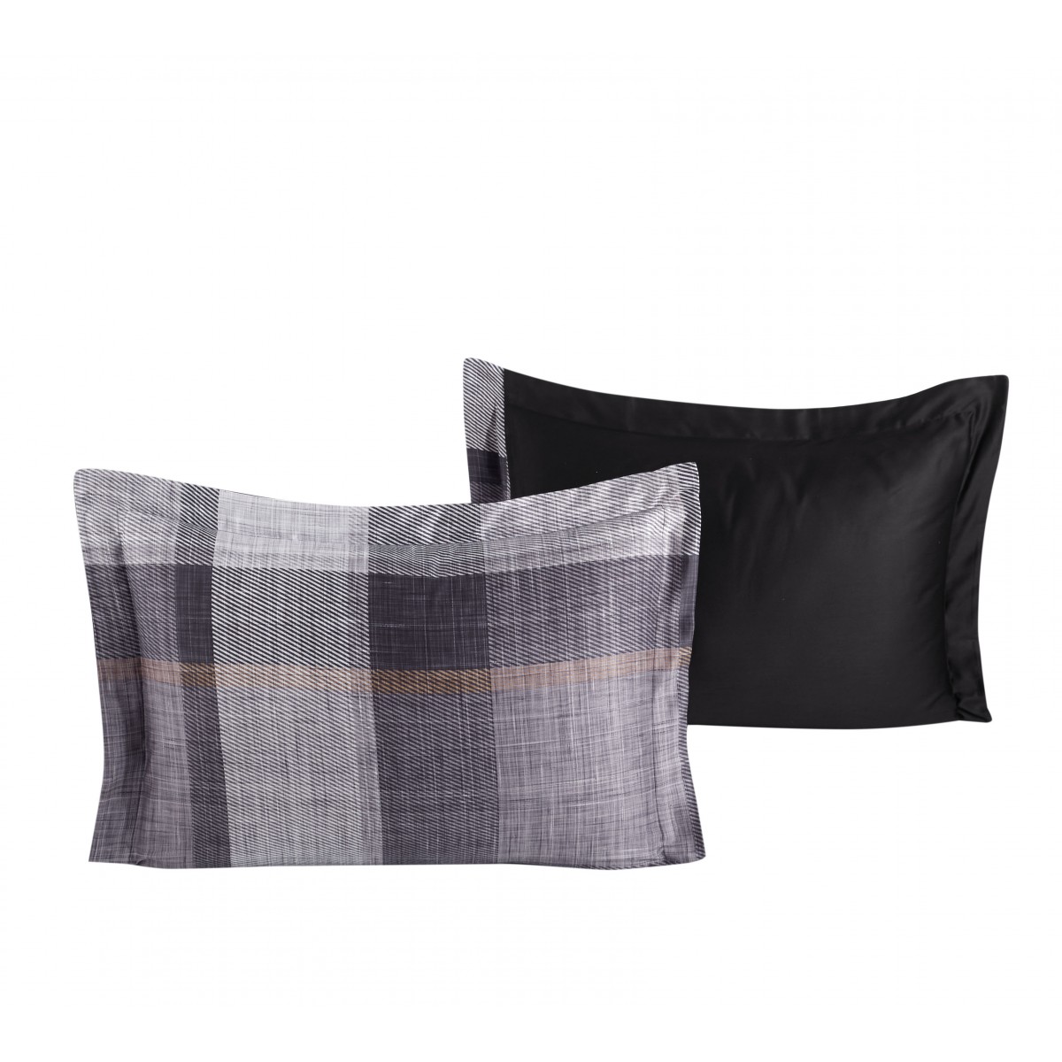 Lot de 2 Taies d'oreiller 50x70 cm satin de coton DUNLOE