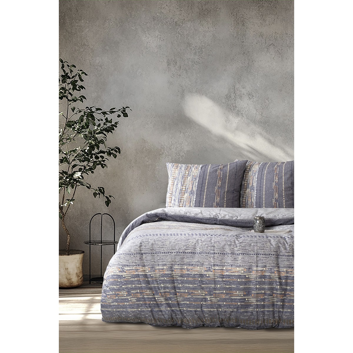 Parure de lit 100% coton EFONTE STONE