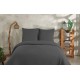 Parure de lit gaze de coton Anthracite