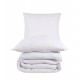 Parure de lit gaze de coton  BLANC