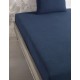 Drap housse gaze de coton MARINE