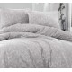 Parure de lit 100%coton DANTE GRIS