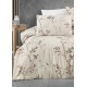 Parure de lit 100%coton FIONA BEIGE