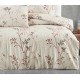 Parure de lit 100%coton FIONA BEIGE