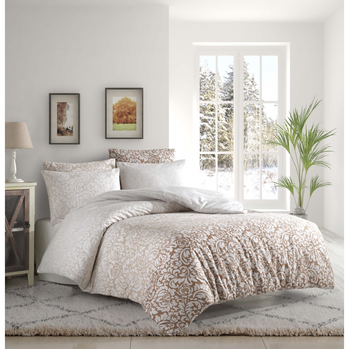 Parure de lit 100%coton LAURA