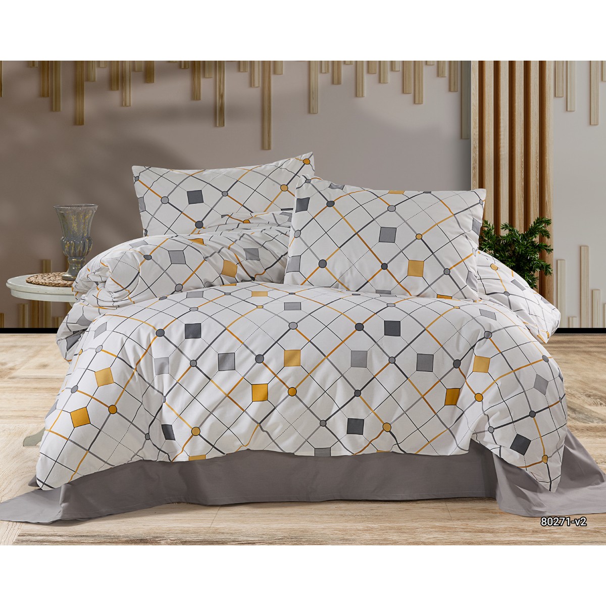 Parure de lit 100% coton ANGULA