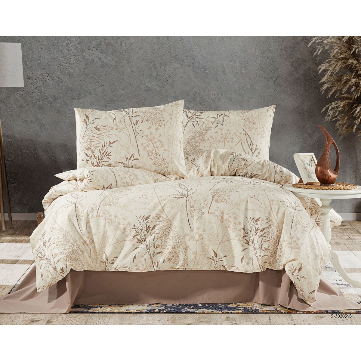 Parure de lit 100% coton SOLIANA