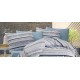 Parure de lit 100% coton TERRINA BLEU