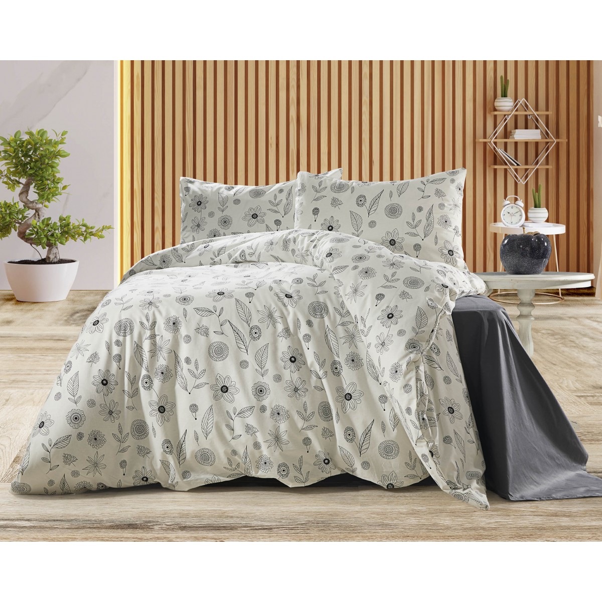 Parure de lit 100% coton ADEL
