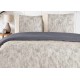 Parure de lit 100% coton CLEMENT BEIGE