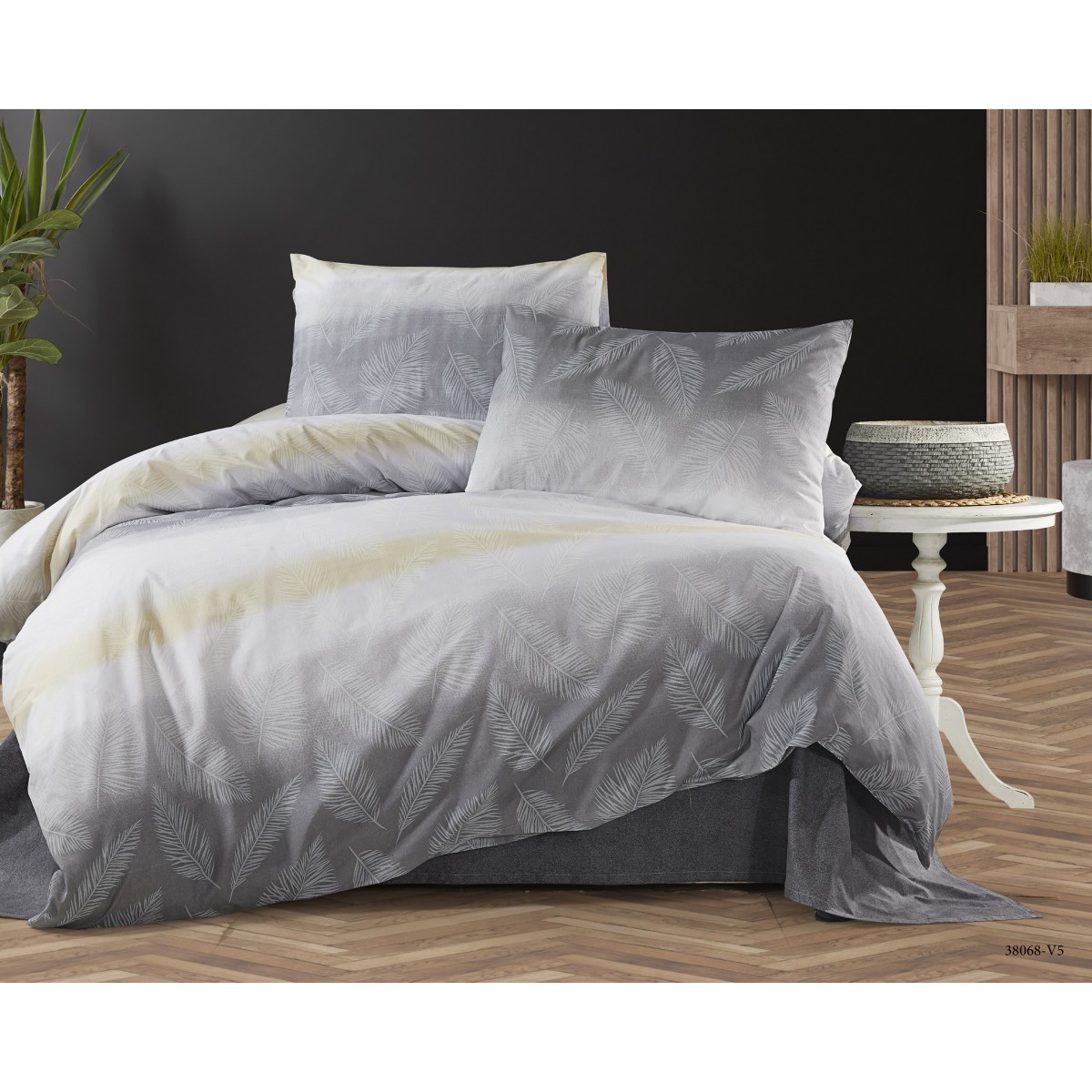 Parure de lit 100% coton GARDENIA