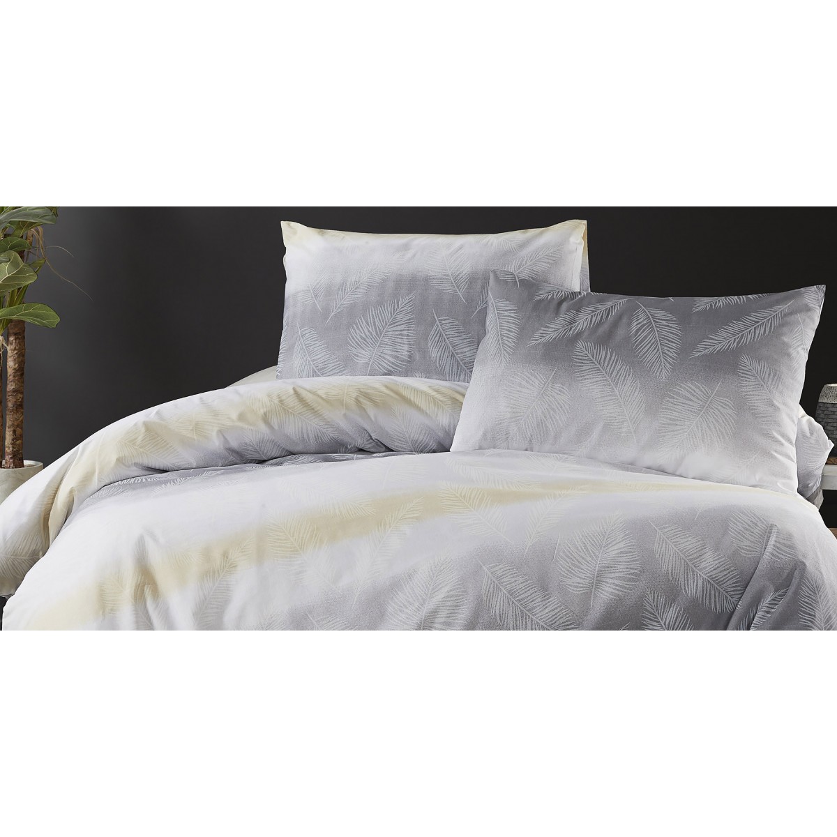 Parure de lit 100% coton GARDENIA