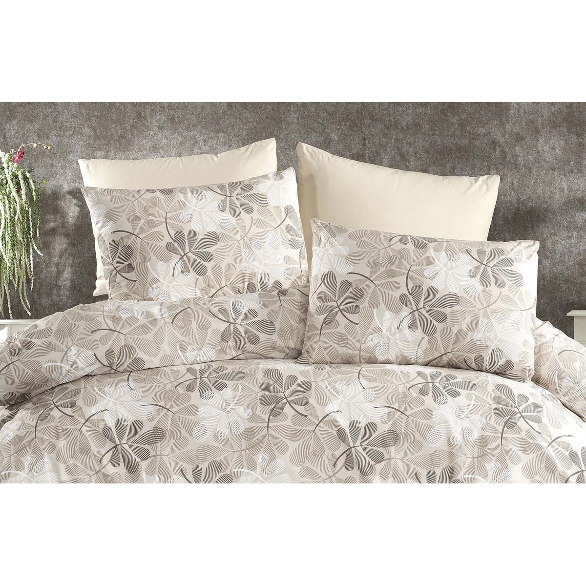 Parure de lit 100% coton LEAF