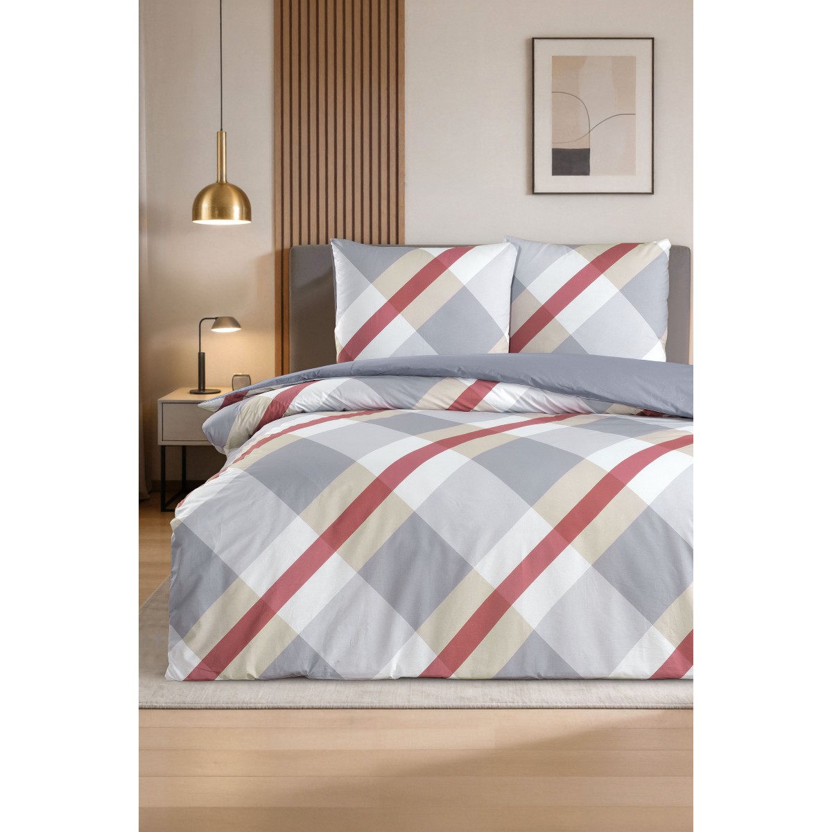 Parure de lit 100% coton Livio