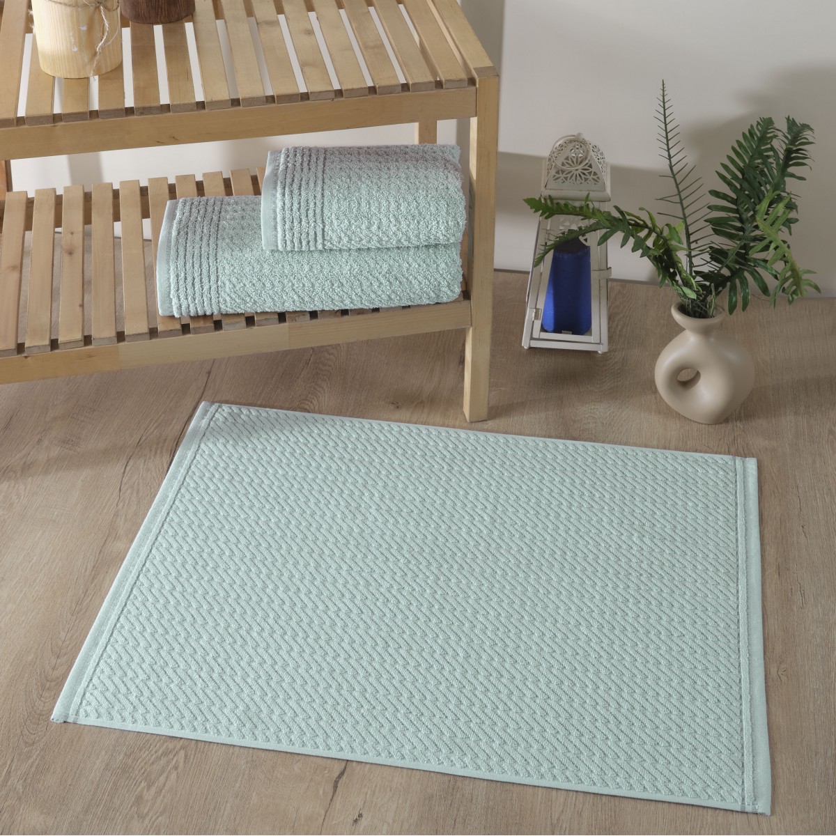 Set de bain éponge 3 pc Serviette 50x90 +70x140 ,  50x70 tapis de bain 750gr/m2 DORE AQUA