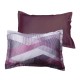 Lot de 2 Taies d'oreiller 50x70 cm satin de coton HELIX PURPLE