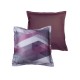 Lot de 2 Taies d'oreiller 63X63 cm satin de coton HELIX PURPLE