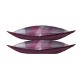 Lot de 2 Taies d'oreiller 50x70 cm satin de coton HELIX PURPLE