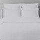 Housse de couette satin de coton Blanc