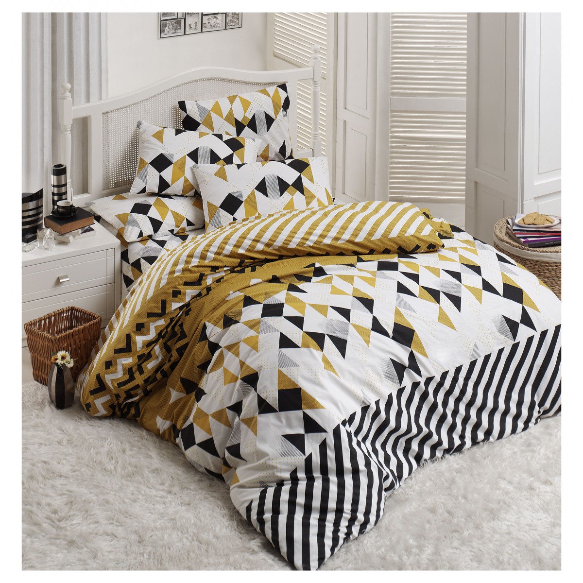 Parure de lit 100% coton BILLY