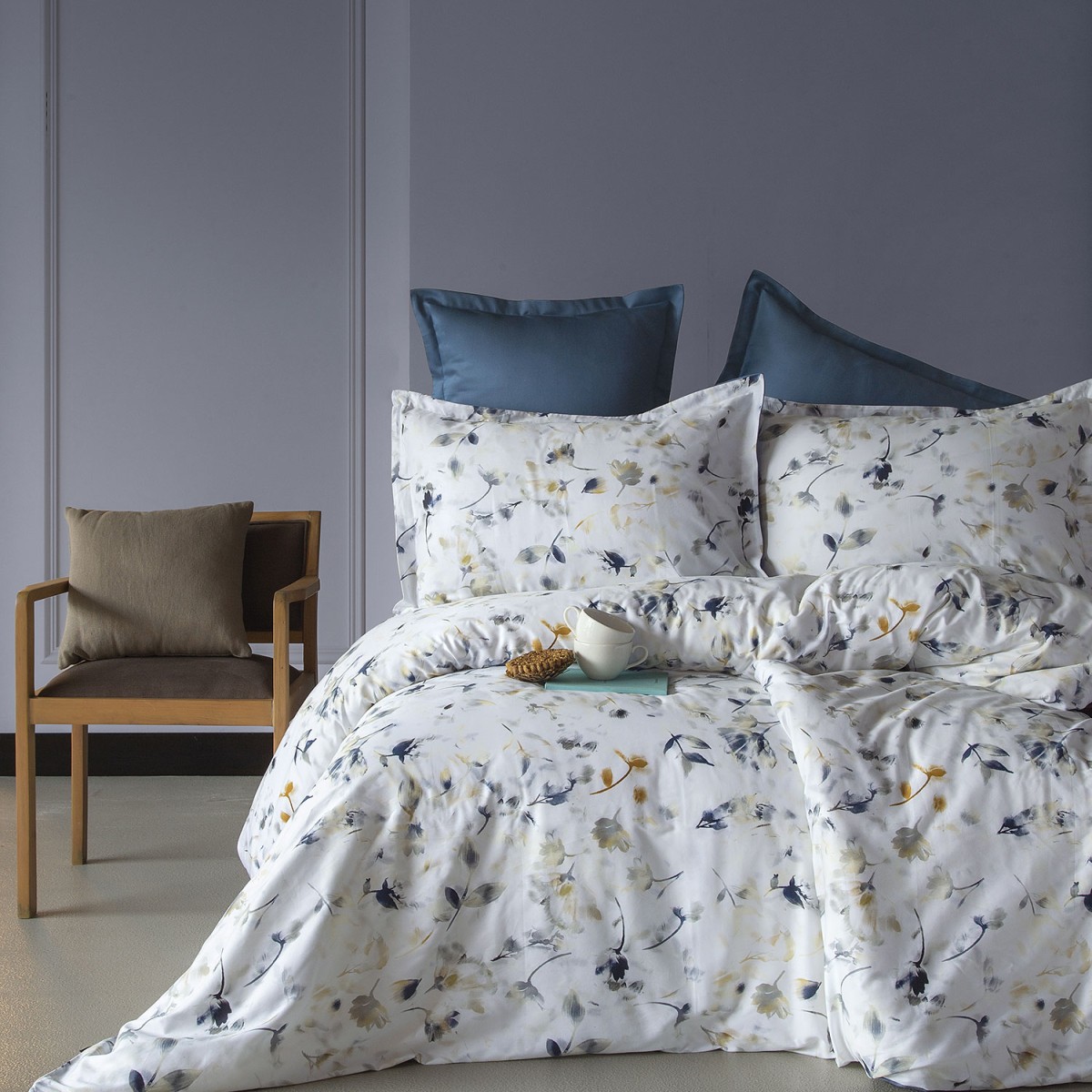 Parure de lit satin de coton-CRECIA