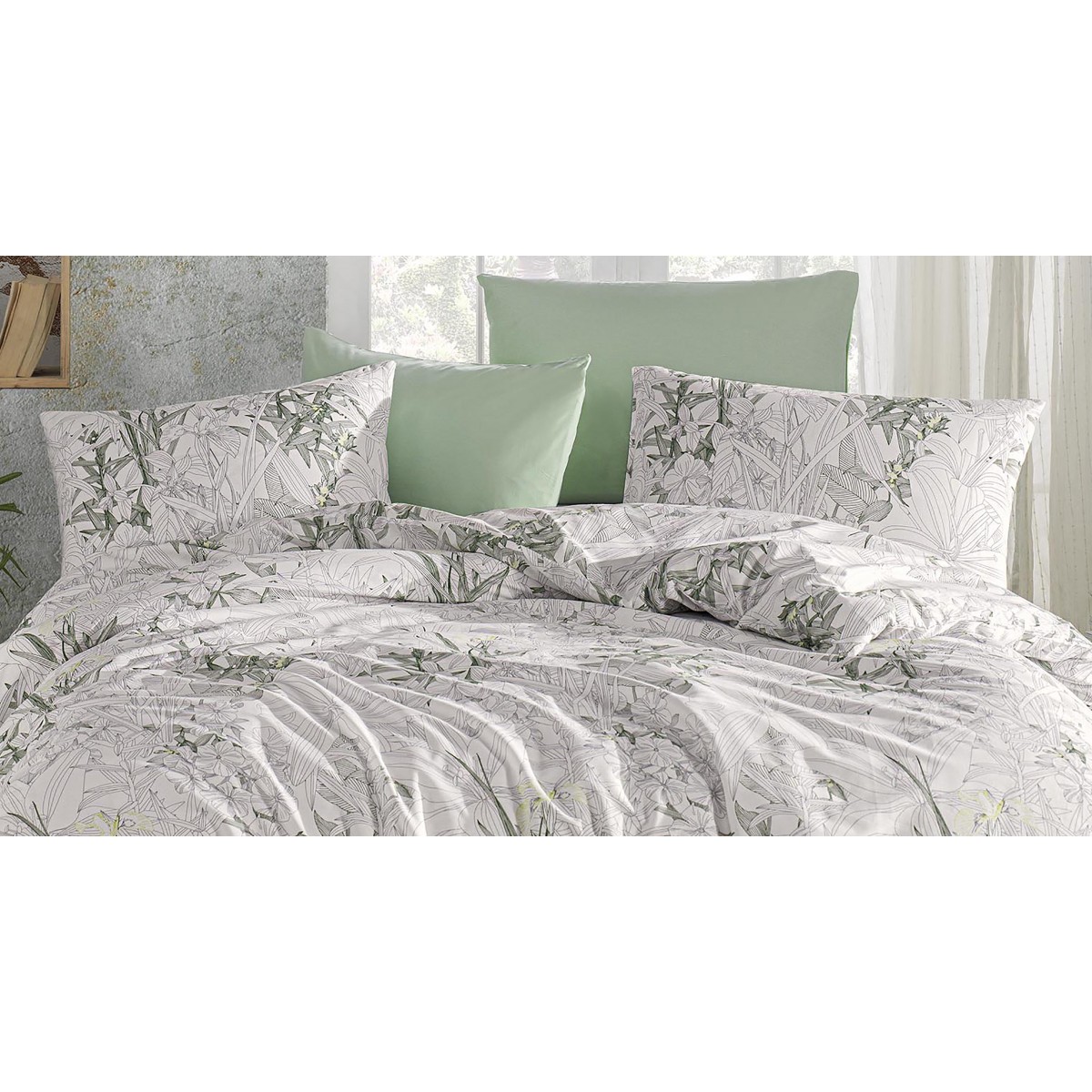 Parure de lit 100% coton ELENA