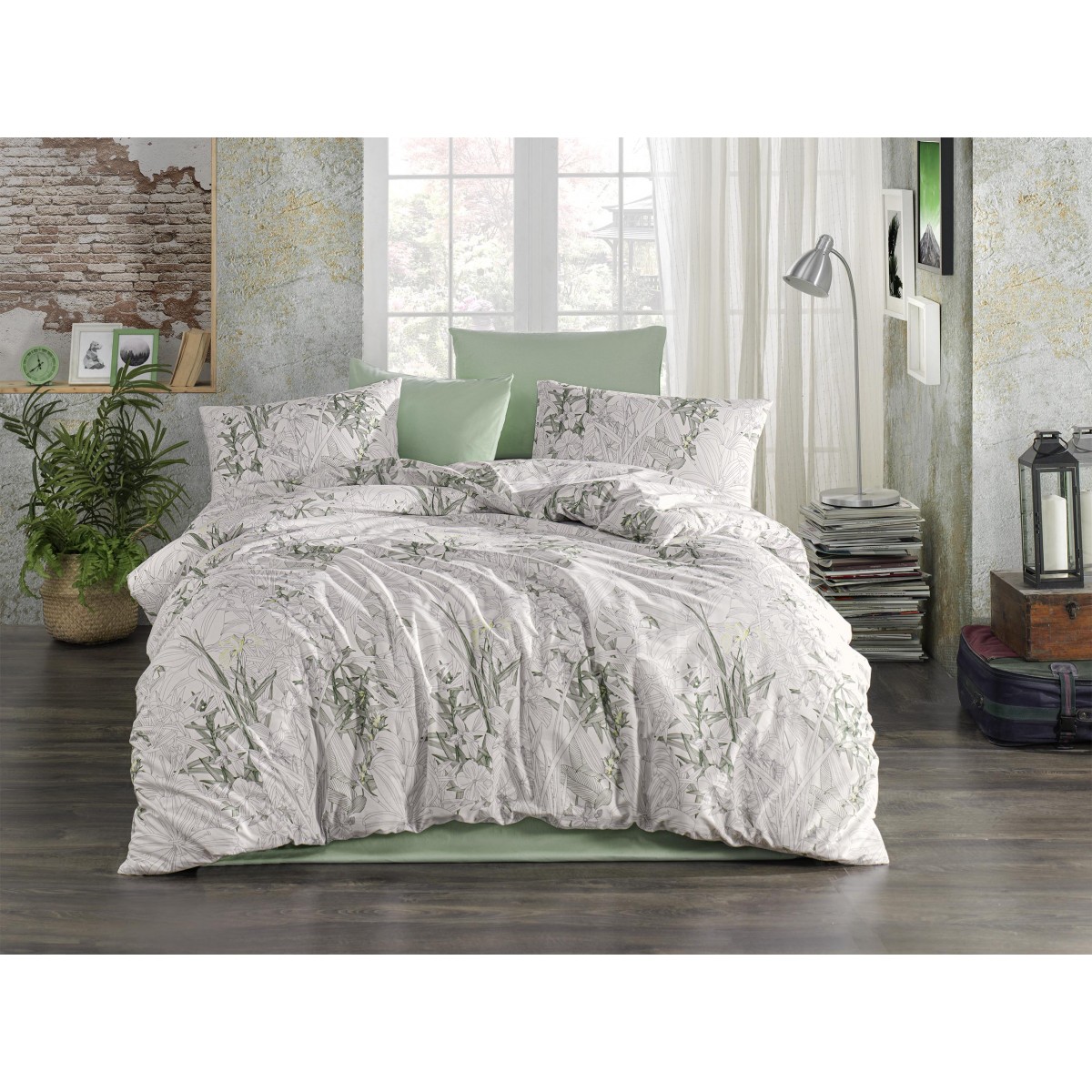 Parure de lit 100% coton ELENA