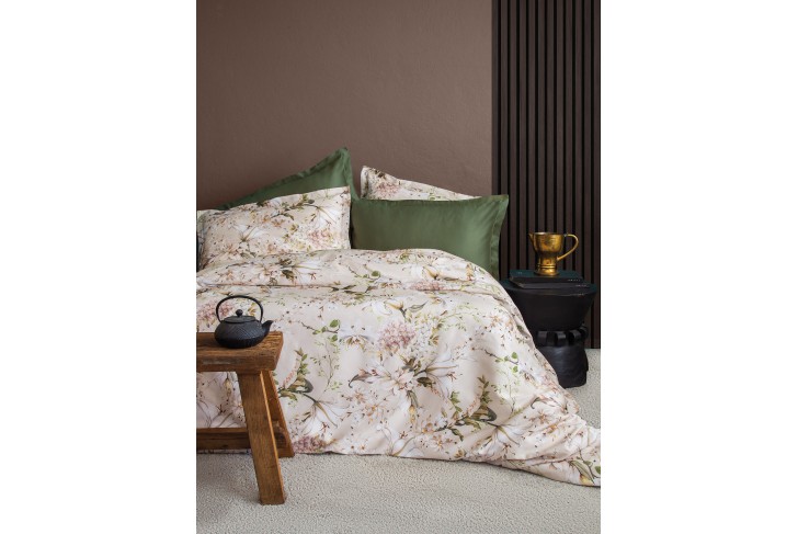 Parure de lit satin de coton-HARMONIA