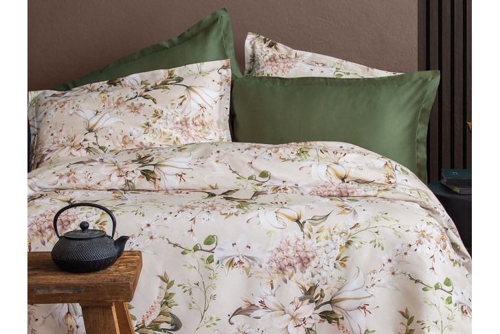 Parure de lit satin de coton-HARMONIA