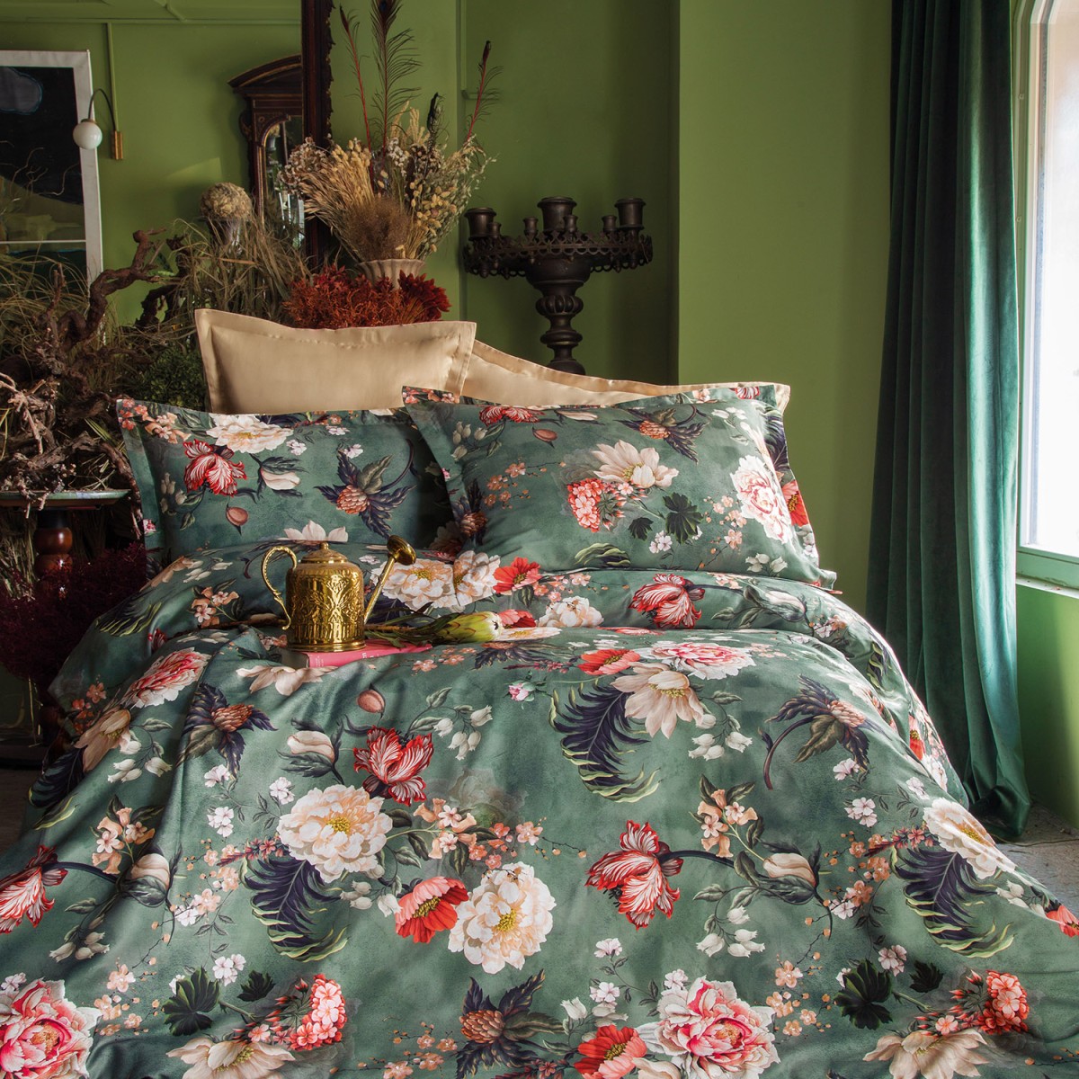 Parure de lit satin de coton-JAPONESQUE