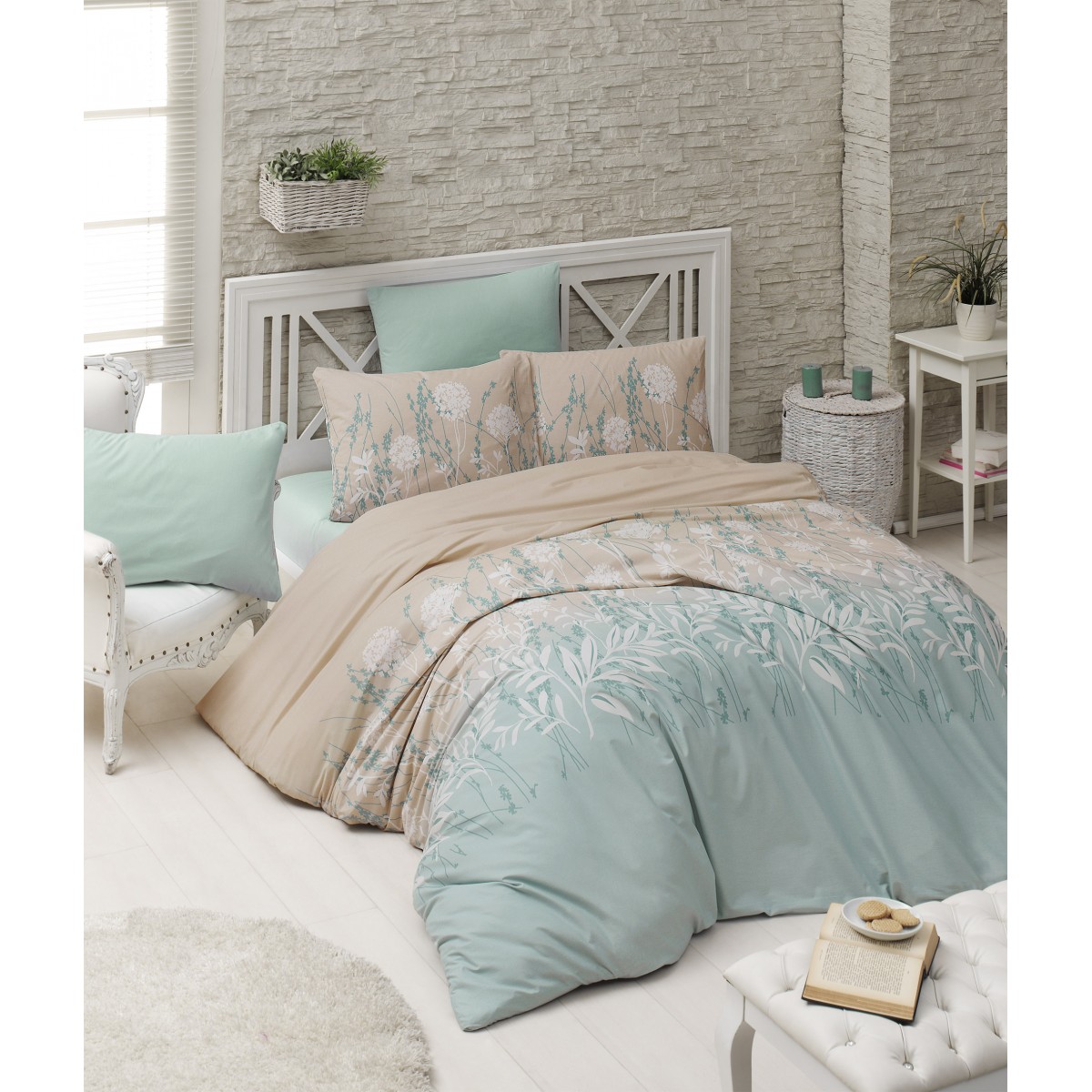 Parure de lit 100% coton JULIE