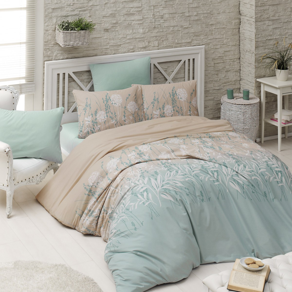 Parure de lit 100% coton JULIE