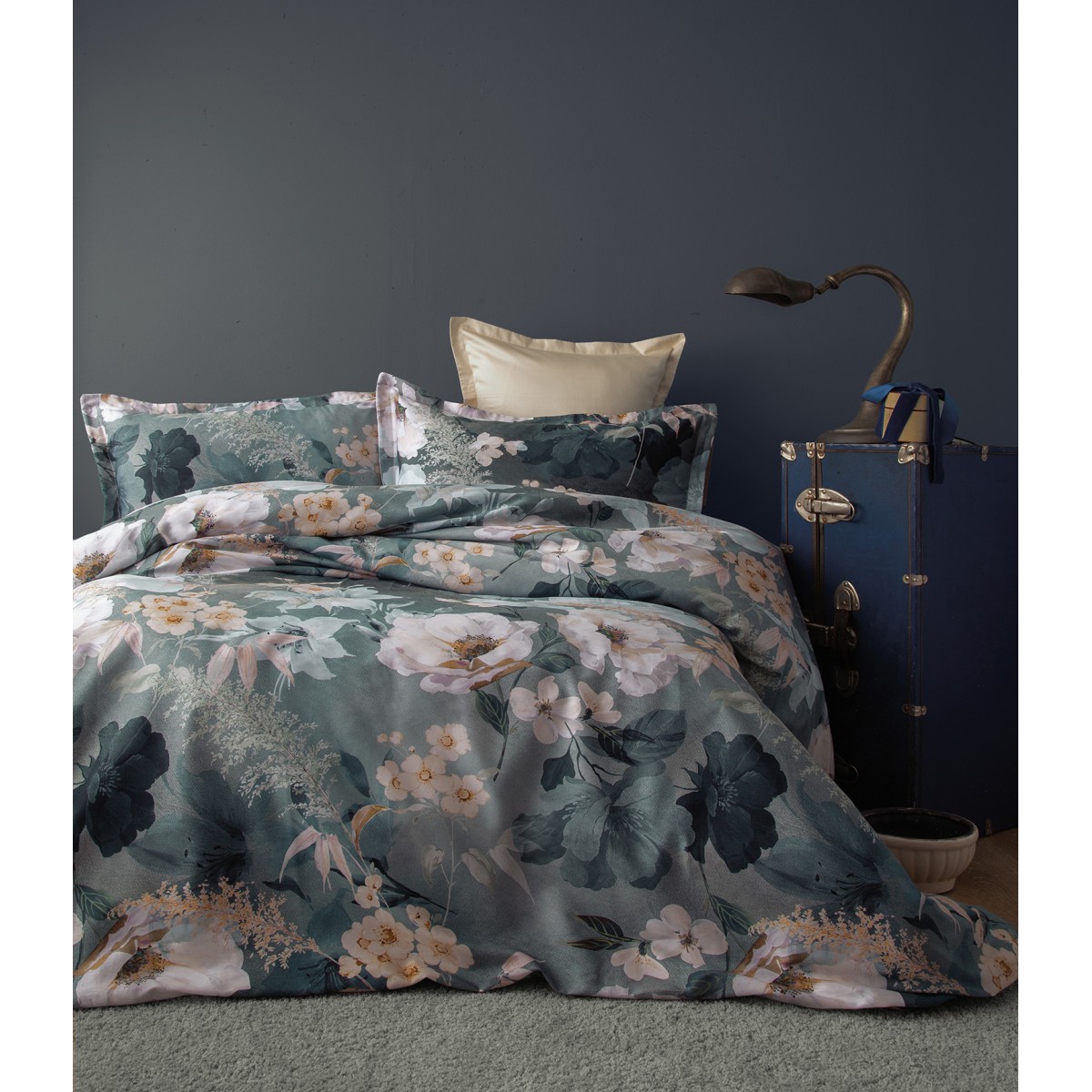 Parure de lit satin de coton-KATIE