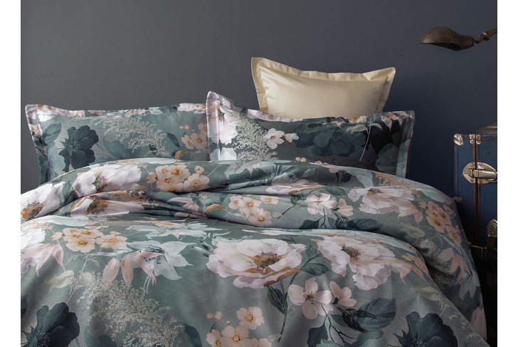 Parure de lit satin de coton-KATIE