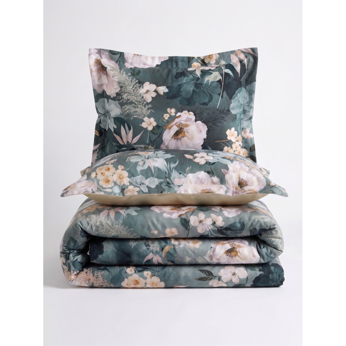 Parure de lit satin de coton-KATIE